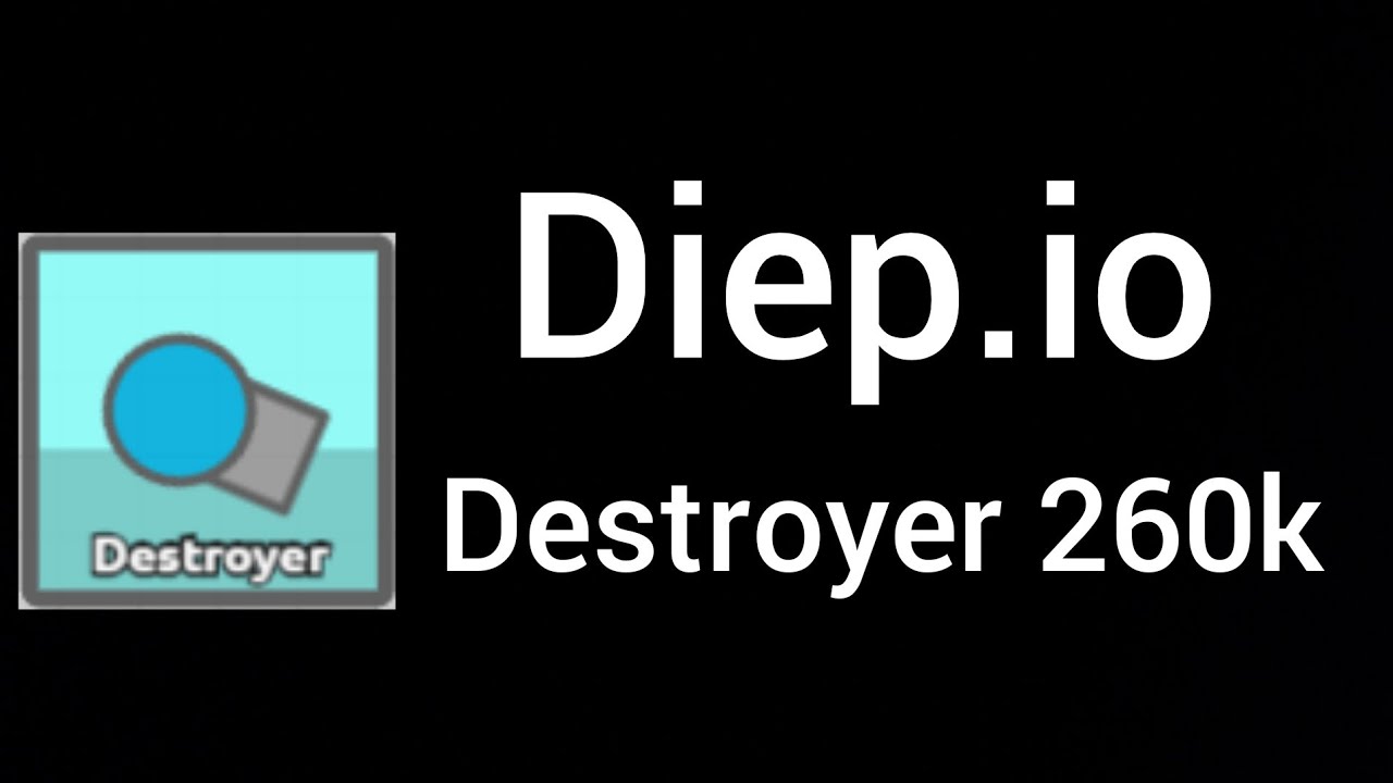 Diep.io - Destroyer 260k 2teams/다이피오 2팀 디스트로이어 260k - YouTube