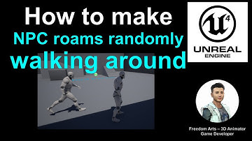 How to let NPC roams randomly & walking around? - Unreal Engine Tutorial