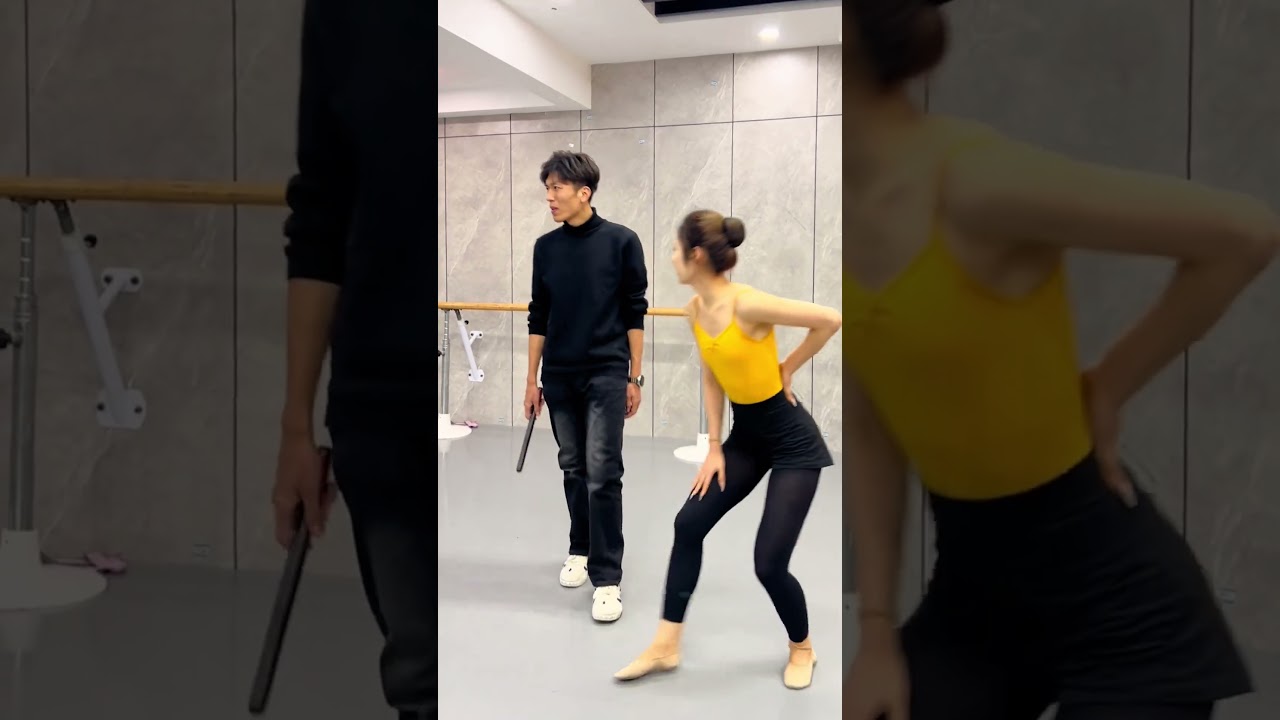 Yellow Dancing Girl Punished by Strict Teacher, Biscuits Turn Tears into Smiles 🍪💛#motivation #flip