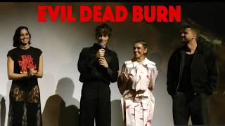 Evil Dead Burn Fan Screening - Director and Cast Introduction. Sébastien Vaniček & Souheila Yacoub