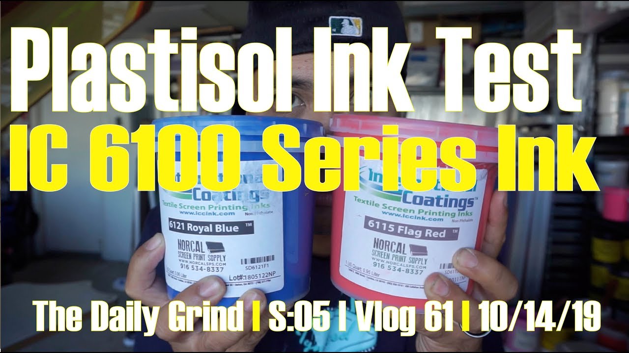 Plastisol Ink Test - IC 6100 Series Inks (S:05/Vlog 061) - YouTube