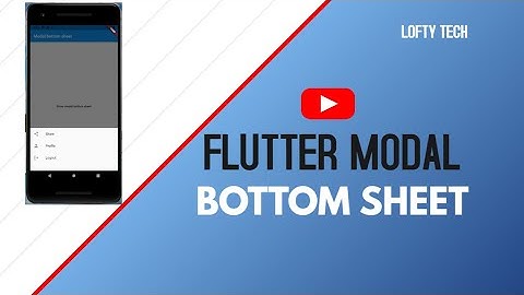 modal bottom sheet flutter