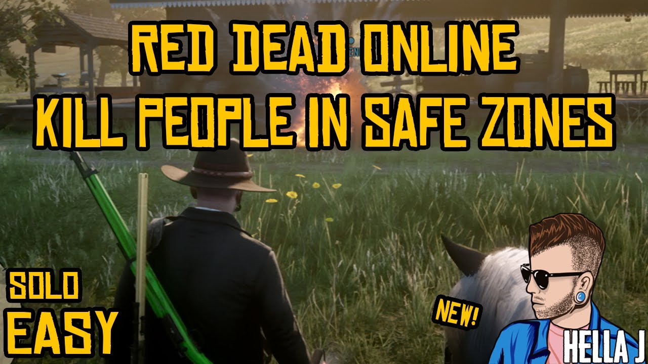 Red Dead Online Kill People in safe zones (solo) YouTube