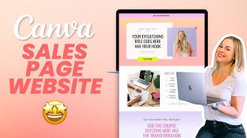 Canva Sales Page Website Template Tutorial