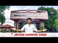 JNTU Hyderabad Full Campus Tour 2025 | Hostels, Blocks, CRC, Library, Sports & Placements