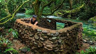 Venture Deep into the Forest to Build an Earth and Stone Shelter – Wilderness Survival Skills