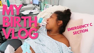 Birth Vlog Emergency C-Section & Welcoming Our First Baby