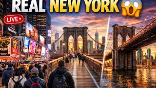 [4K] I Walked Through New York’s Craziest Streets 🇺🇸 (Times Square to Brooklyn Bridge)