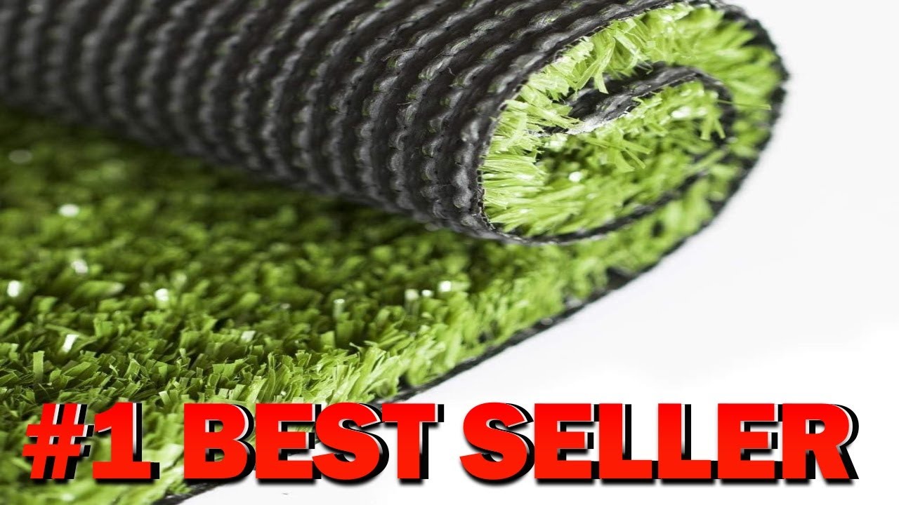 SunVilla Artificial Grass 10' x 65' Artificial Rug Mat Realistic Indoor Outdoor Rubber - B07Z9WVFJ5
