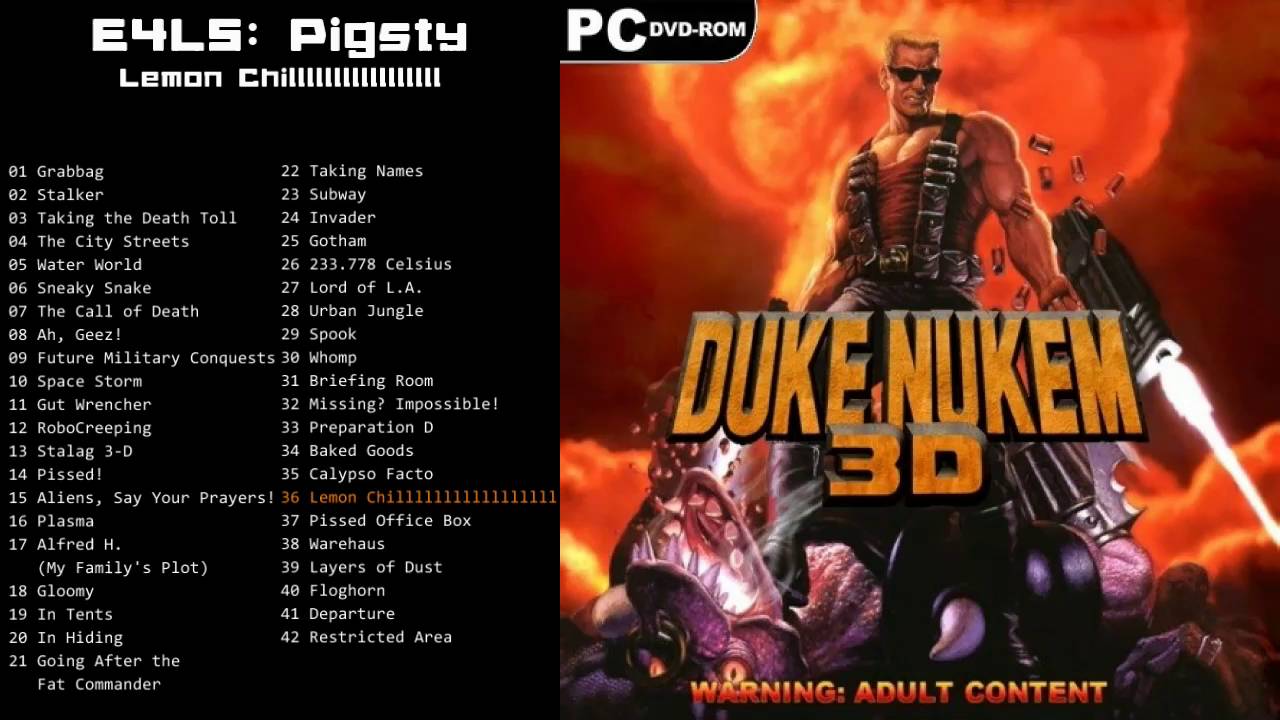 Duke Nukem 3D: Megaton Edition OST - E4L5: Pigsty - Track 36 "Lemon Chill"