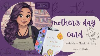Mothers Day Card - Plan it Darbi Cut outs collection