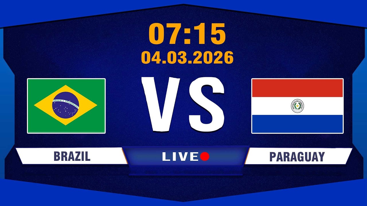 🔴 Brazil vs Paraguay | Bùng nổ phút quyết định