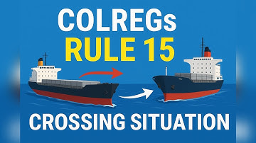 COLREGs Rule 15 – ⚓🚢 🧭 ⛵ 🌊Crossing Situation | Complete Explanation for Seafarers & Deck Officers