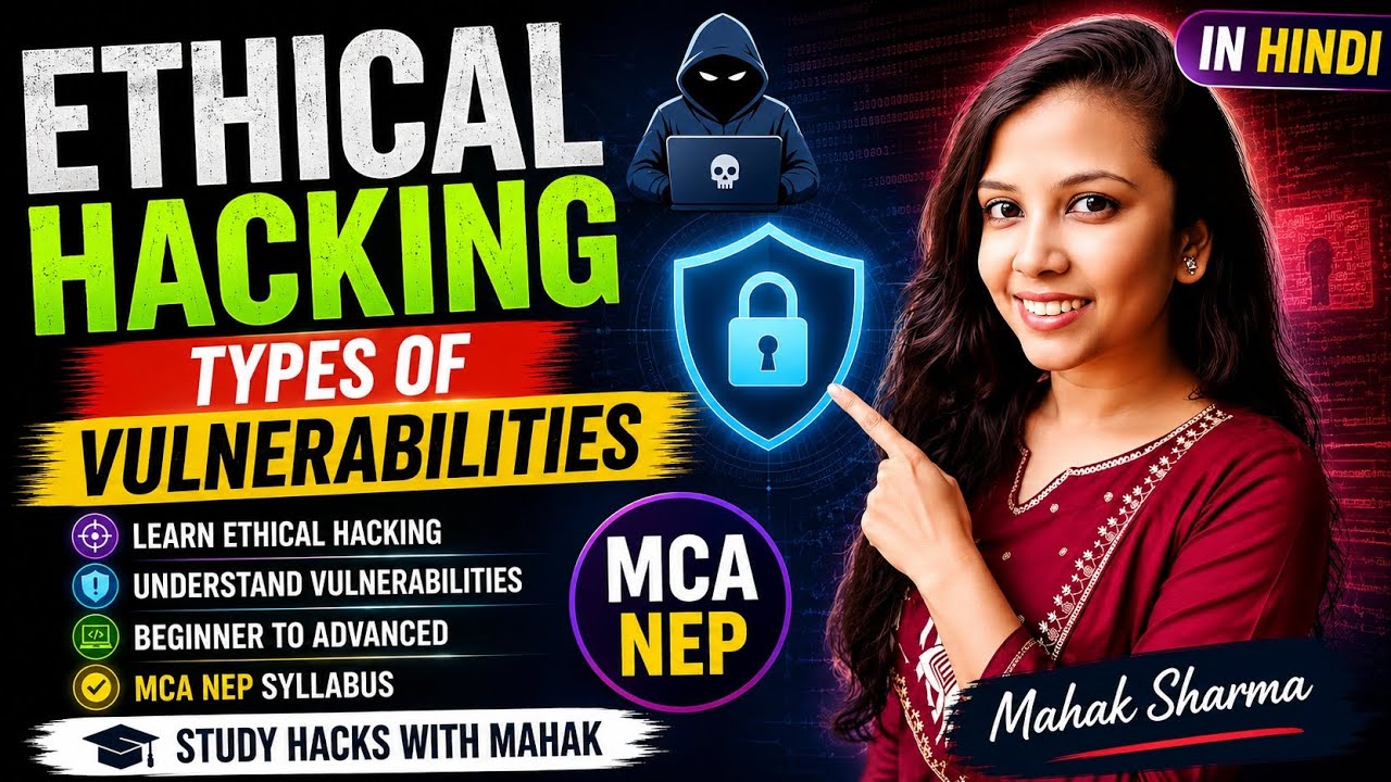 Types of Vulnerabilities 🪲 in Ethical Hacking 🕵️| Ethical Hacking 🧑‍💻full course🚨| By Mahak Sharma |