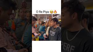 O Re Piya🔥😍 | Singing In Metro | Public Reactions | Prank In Public | Jhopdi K #shorts #singing Resimi