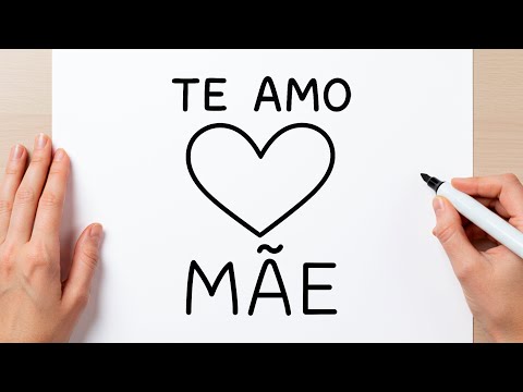 COMO DESENHAR UM DESENHO PARA O DIA DAS MÃES | SIMPLES E FÁCIL