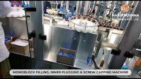 Monoblock Filling, Inner Plugging & Screw Capping Machine | Efficient Packaging Solution