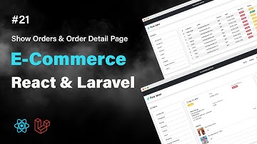 React & Laravel E-Commerce Project #21 Show Orders & Order Detail page | Admin | PHP Tech Life Hindi