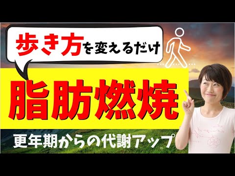 更年期からの脂肪燃焼！代謝を上げる歩き方