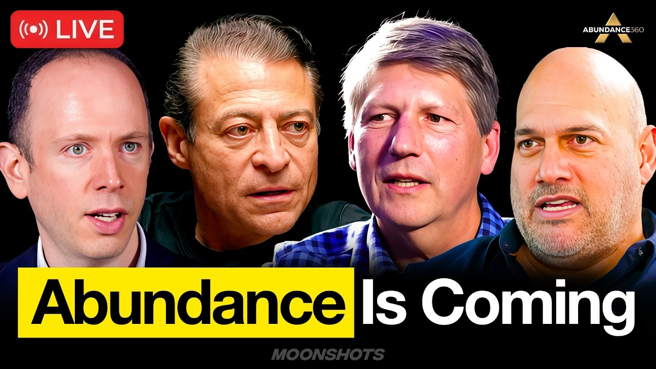 Peter Diamandis, Dave Blundin, Alex Wissner-Gross, and Salim Ismail Live at The Abundance Summit