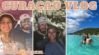 honeymoon vlog | CURAÇAO: turtle snorkel + beach + caves
