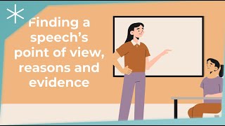 Finding a speech's point of view, reasons and evidence