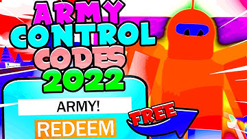 Roblox Control Army CODES - ROBLOX CODES [NEW UPDATE 2022]