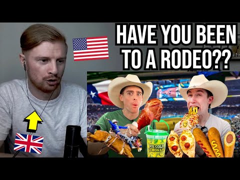 Reaction To Brits try everything at the Texas Rodeo!