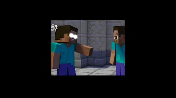 اقوى قصف هيروبراين طارت جبهة ستيف انميشن MINECAFT Shorts 