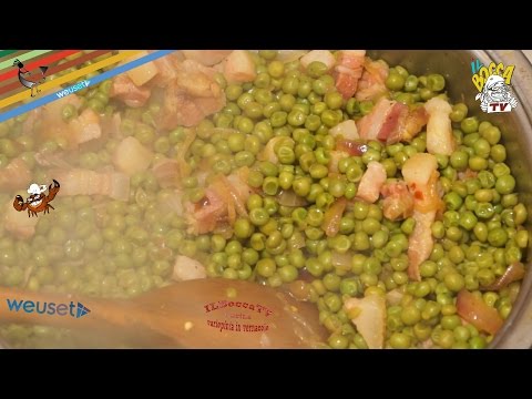 85 - Piselli con pancetta..me ne mangio &rsquo;na carretta! (contorno buonissimo per grandi e piccini )