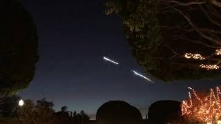 Light in the sky over Los Angeles 12/22/17 - Space X