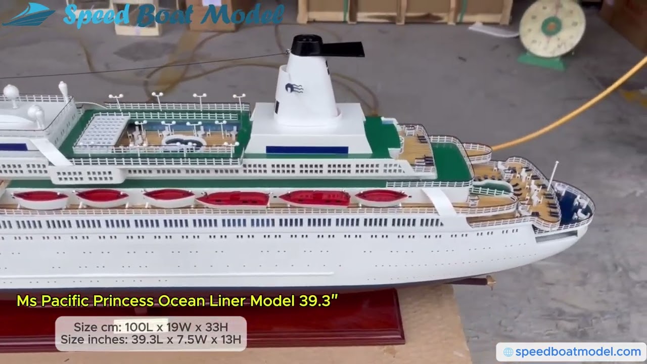 MS Pacific Princess Ocean Liner Model – A Handcrafted Maritime Masterpiece
