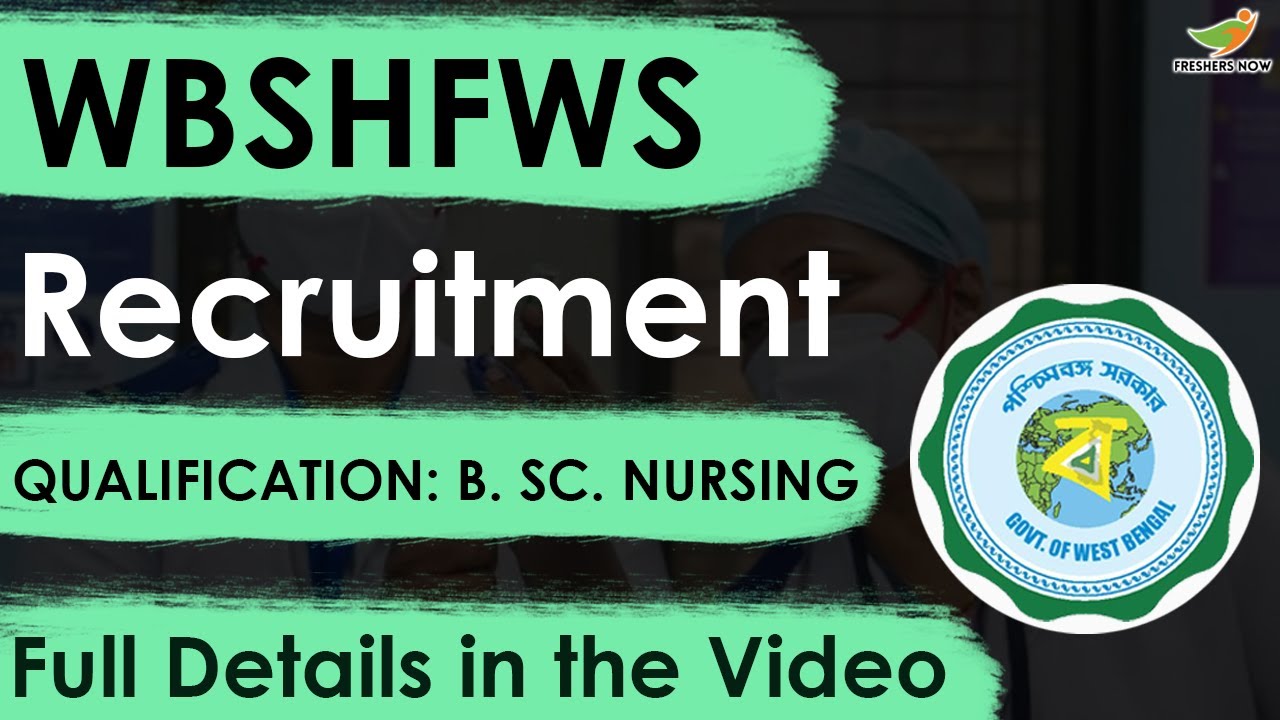 WBSHFWS Recruitment 2023 Notification | Community Health Officer | Application Form