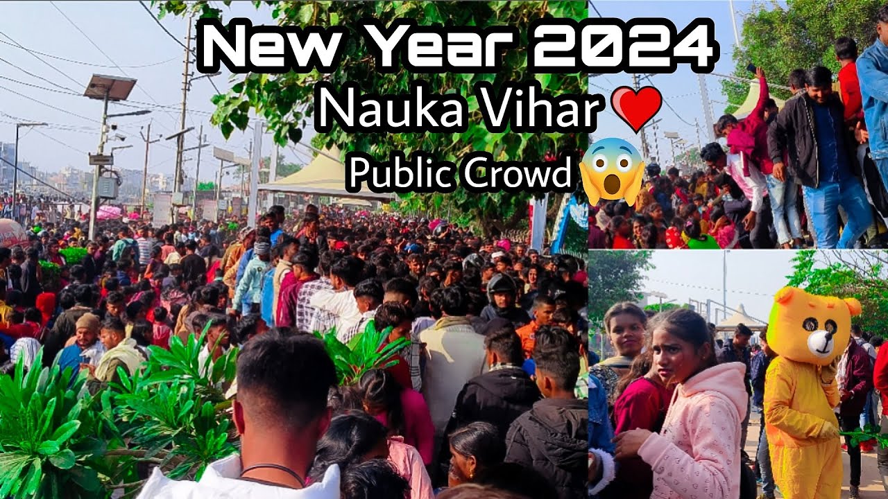 New Year 2024 | Nauka Vihar Public Crowd 😱 | Nauka Vihar Gorakhpur 1 January | New Year Vlog ❤️
