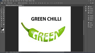 Photoshop Tutorial - Photo Manipulation In photoshop |Green Chilli Typography |With Zakki Graphics|