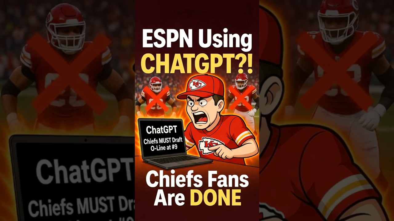 Chiefs Fans ROAST ESPN Analysts Using ChatGPT for Draft Takes 😂 #Chiefs #NFL