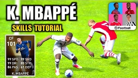 Mbappe All Dribbling Skills Tutorial | eFootball Pes 2021 Mobile