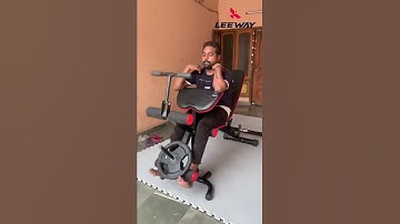 Exercise Bench workout with Gym Bench LF350 and Squat Rack LF104 - Leeway  Fitness