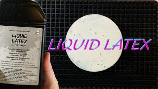 Using liquid latex to stop resin drips / resin art hack / resin drip hack /  resin pour tip 