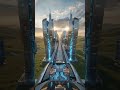 A High-Speed Train Becomes a Moving City 😱#POV #Train #MovingCity #FutureTech #SciFi #Transformation