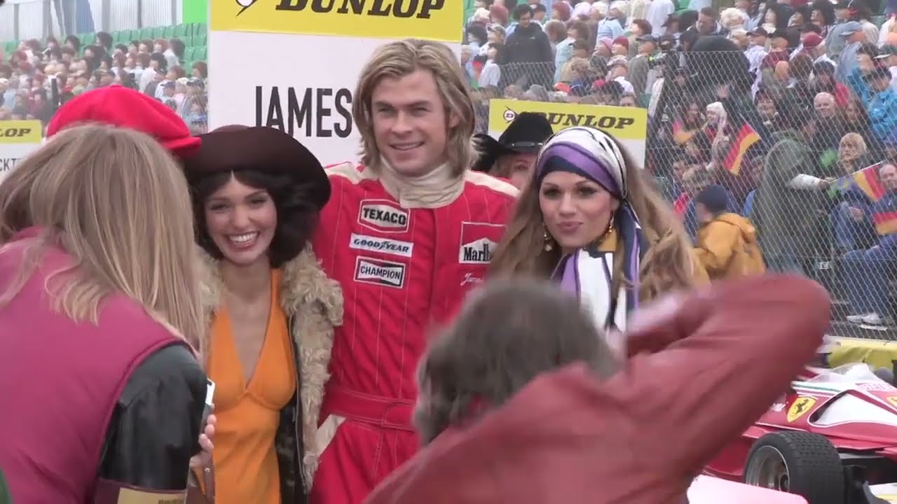 Rush 2013 B roll Footage - Daniel Brühl, Chris Hemsworth, Olivia Wilde, Alexandra Maria Lara