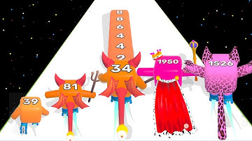 Level up Numbers Number Cube Run Part2 (infinity Number Cube Run Games) Number Master Asmrgameply