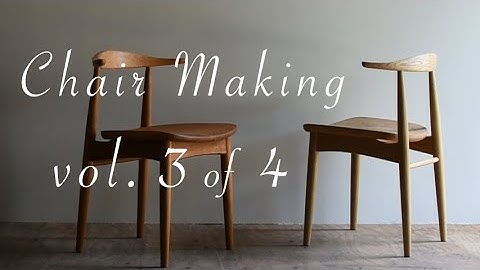 Chair Making / Backrest processing and finishing