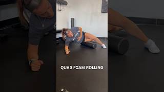 Quad Foam Rolling- do it like this. #technique #coach