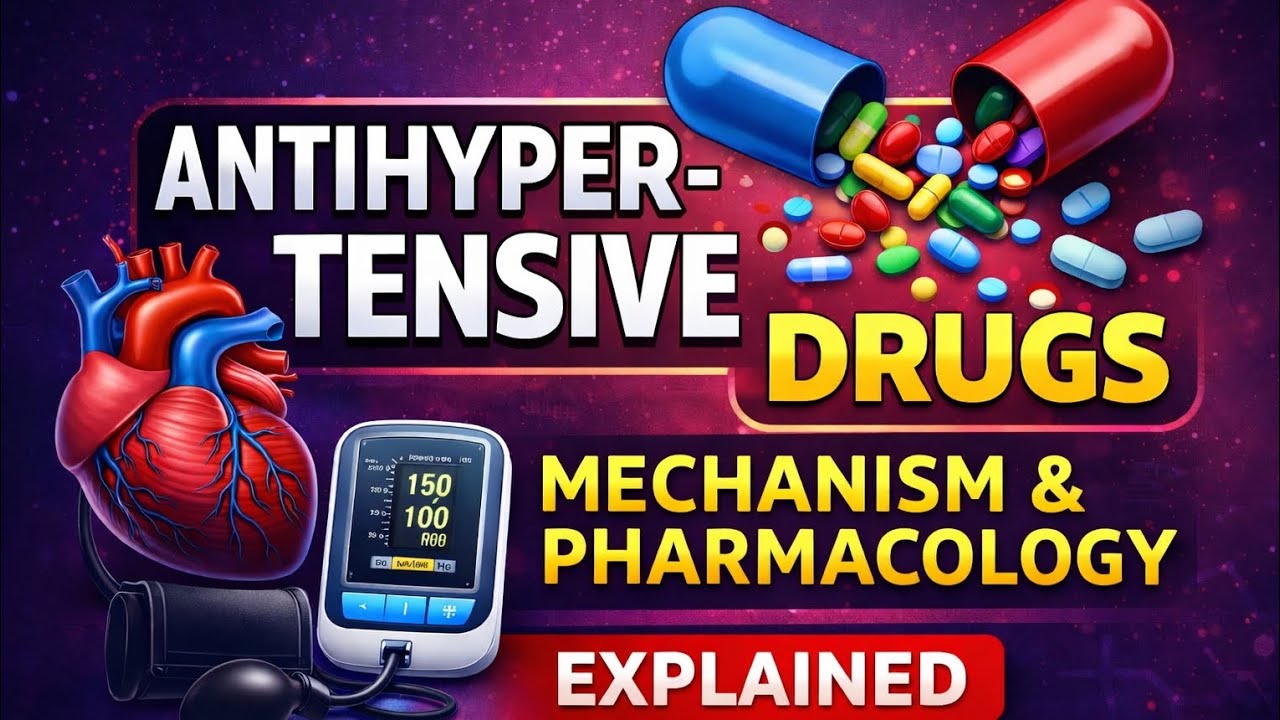 ANTIHYPERTENSIVE DRUGS MOA & PHARMACOLOGY #antihypertensive #hypertension #pharmacology #drdiaries