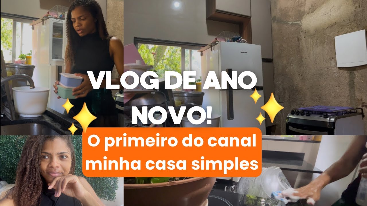 Faxina na cozinha + Bate papo | Vergonha de me verem | Virada de ano | Casa simples e sonho antigo 