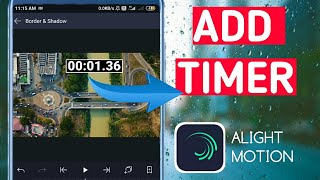 How to add time code /timer in Alight motion #timecode #alightmotion