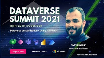 Dataverse customization Coding standards - Dataverse Summit 2021