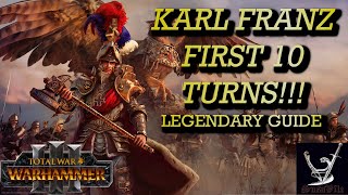 Karl Franz first 10 turns! Empire Patch 6.3.3 Total War Warhammer 3