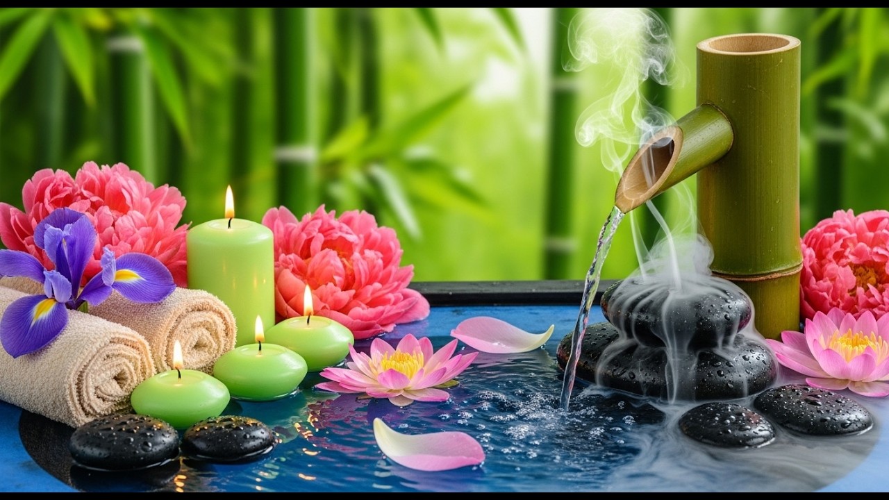 Relaxing Music + Soothing Water Sound 🌿 Relieve Stress, Anxiety & Depression • Mind Body